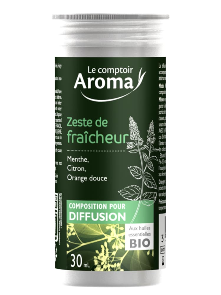 Le Comptoir Aroma Composition Pour Diffuseur Bio Zeste de Fraîcheur 30 ml