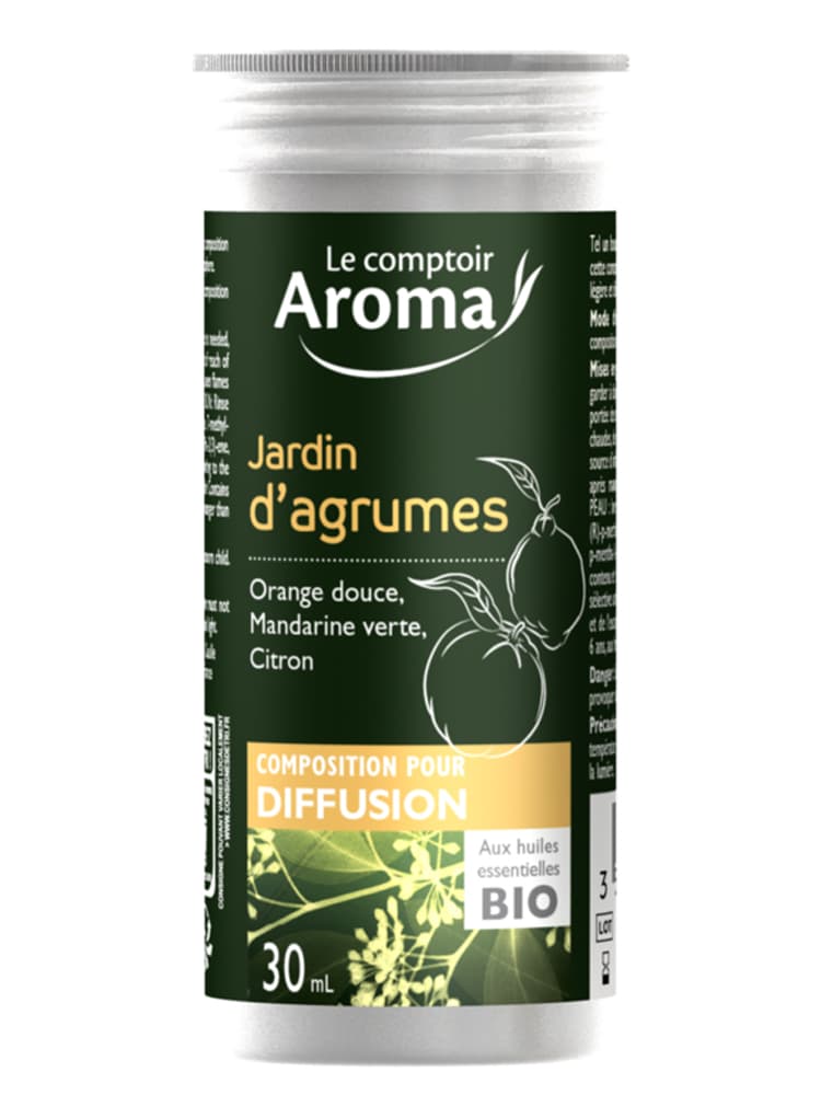 Le Comptoir Aroma Composition Pour Diffuseur Bio Jardin d'Agrumes 30 ml