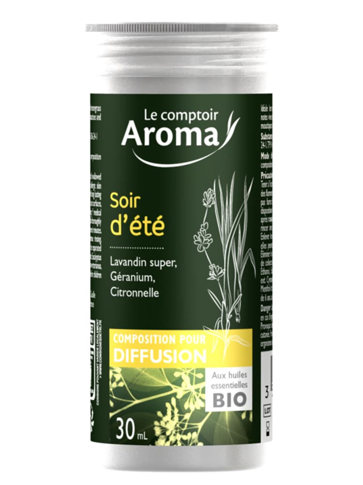 Le Comptoir Aroma Composition Pour Diffuseur Bio Soir d'Été 30 ml