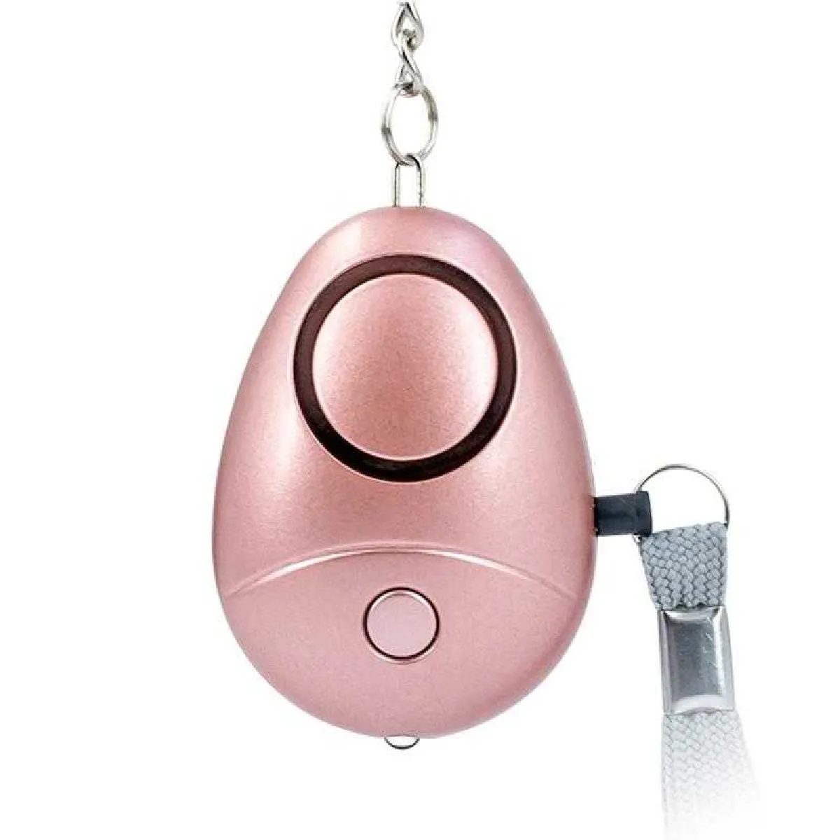 ZQ-014 130db Super fort autodéfense d'urgence alarme de sécurité personnelle porte-clés lumière Mini Portable pour les femmes enfants aînés couleur or rose